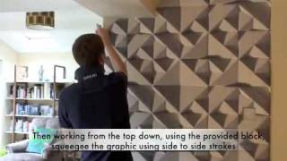 Surface View - Just-Stick-It-Up Accent Mural Ella Doran Geometric Relief