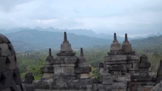 Borobudur sunset time lapse