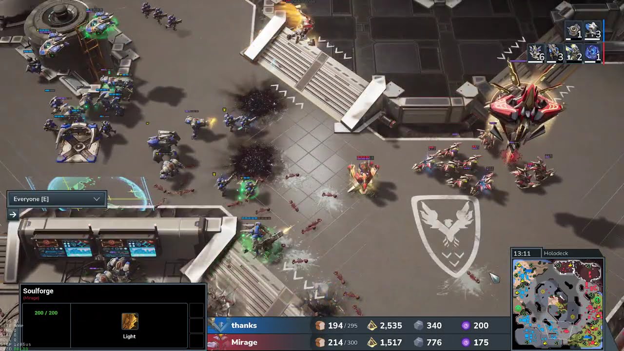 Mirage (Cel) vs thanks (Van) - Stormgate - Ladder