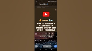 HOW TO RETIRE IN 7 YEARS WITH $0 CAPITAL (STEP BY STEP GUIDE) | MEMEGIRLS | MEMEFI VIDEO CODE#memefi