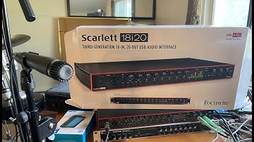 How to mic and record drums with interface (Scarlett 18i20) in Garageband with a Macbook Pro