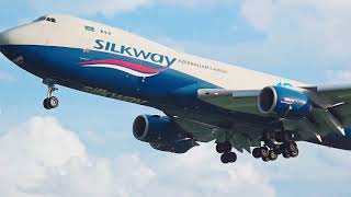 SILKWAY WEST AIRLINES BOEING 747-8F DAYLIGHT ARRIVAL AT CHENNAI 