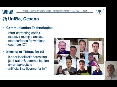 Roberto Verdone (WiLab, CNIT), WiLab-Huawei JIC Workshop on 'Intelligent IoT for 6G' (Video)
