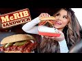 McDonalds NEW McRib &amp; Holiday Pie MUKBANG!