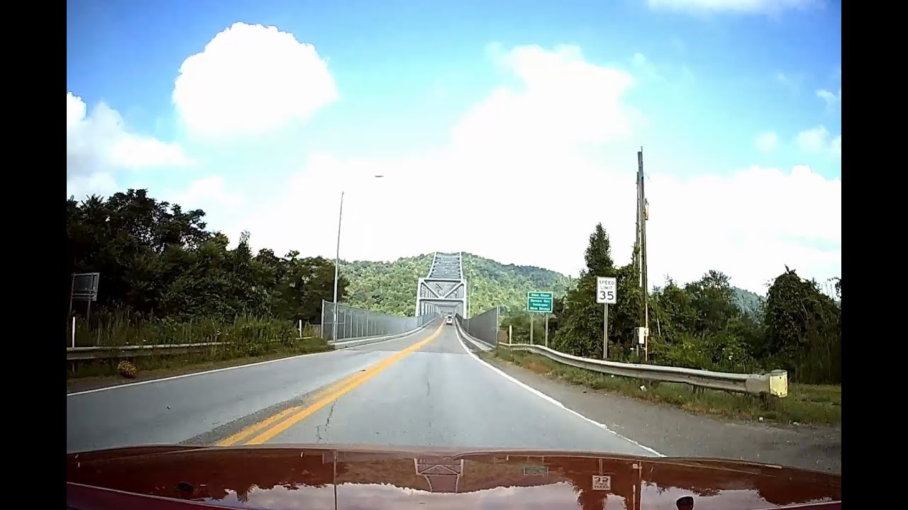 Drive Ohio Valley Dashcam Sistersville, West Virginia to Hannibal, Ohio Short Trip