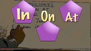 INGLÉS. 44a- Preposiciones. IN, ON, AT. Inglés para hablantes de español. Tutorial