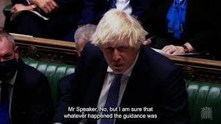 Downing Street Christmas Party - Prime Ministers Questions