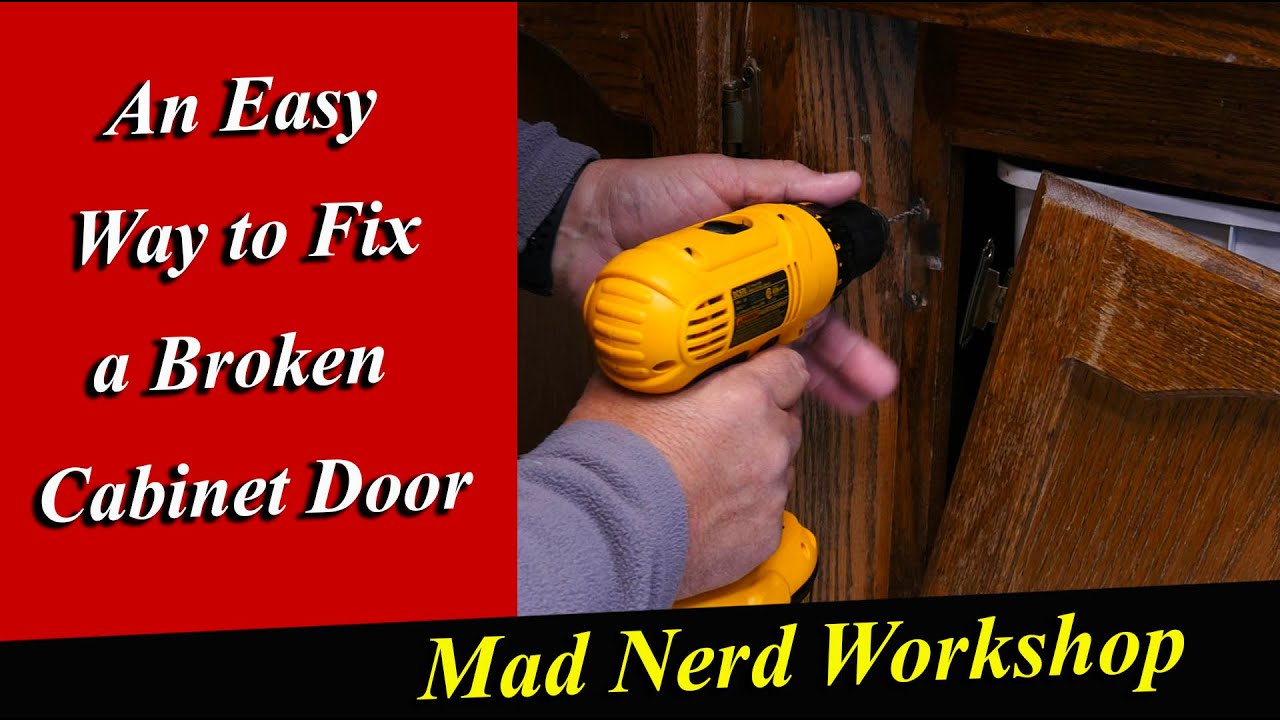 Fixing A Broken Cabinet Door Youtube