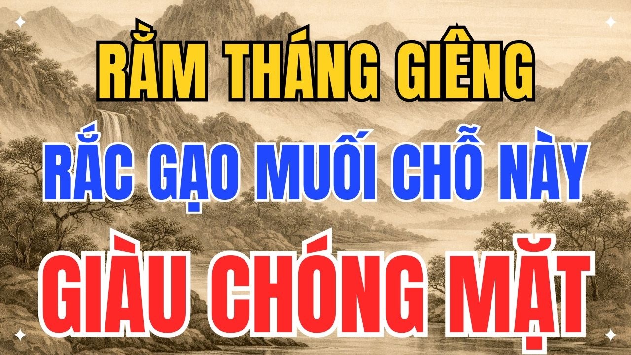Rằm Tháng Giêng: Rắc Gạo Muối Sai Chỗ Này, Cả Năm Làm Bao Nhiêu Cũng HẾT