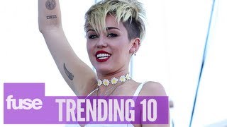 Miley Cyrus' "Bangerz" Hits #1 on iTunes - Trending 10 (10/08/13)