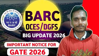 BARC OCES / DGFS Update 2026 | How to upload Gate Score card 2026
