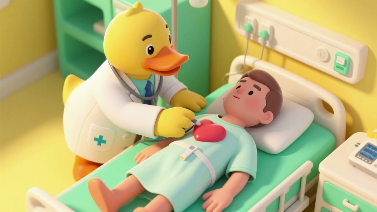 Doctor Duck Checks Your Heart | Nursery Rhymes & Kids Songs