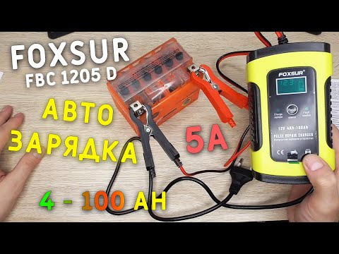 ЗАРЯДНОЕ УСТРОЙСТВО для автомобильных аккумуляторов FOXSUR FBC1205D с aliexpress