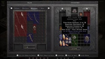 Diablo 2 Resurrected Edge Bow Runeword