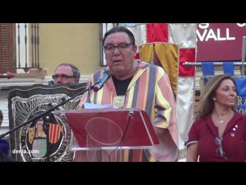 Moros y Cristianos Dénia 2016: Pregón de José Enrique Garrigós