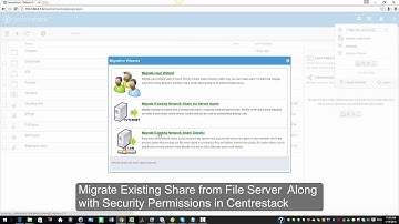 Migrate Existing Share from File Server Using Migration Wizard in Centrestack