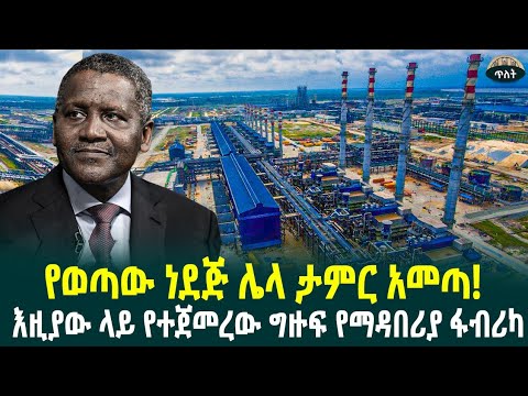 የወጣው የኢትዮጵያ ነዳጅ ሌላ ታምር አመጣእዚያው ላይ የተጀመረው ግዙፍ የማዳበሪያ ፋብሪካJune 26 2025