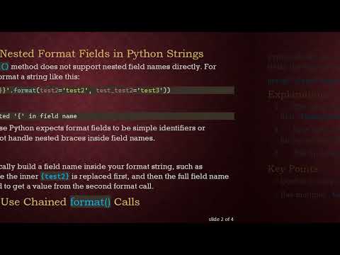 How to Perform Recursive Nested String Formatting in Python