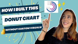 how i built this awesome donut chart without using custom visuals (power bi)