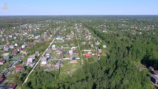 Садоводческий массив &quot;Мшинская&quot; с воздуха (район станции Росинка)//Mshinskaya, Leningrad region