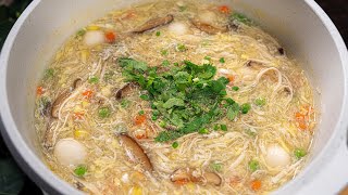 Bí quyết nấu Súp Cua gia truyền của Cô Ba, tuyệt ngon không bị chảy nước | Crab soup recipe