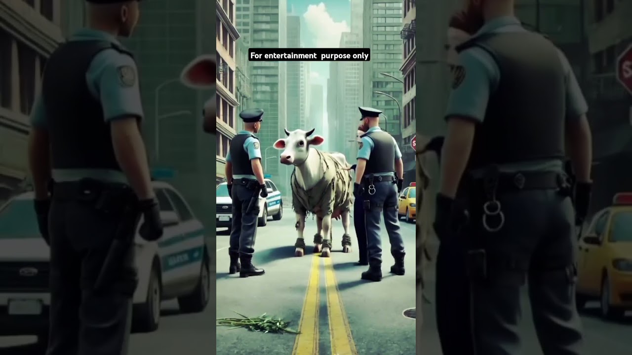 The hard working of cow 