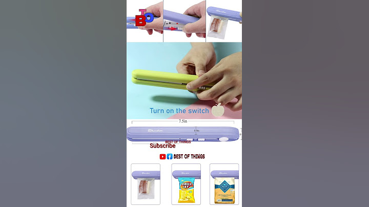 Mini Bag Sealing Machine Heat Seal for Food Storage| Kitchen Gadget for Plastic Bag | BEST OF THINGS