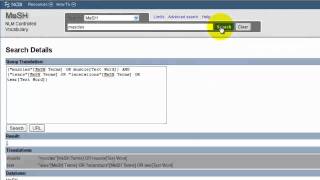 NA 600 Searching the MeSH Database