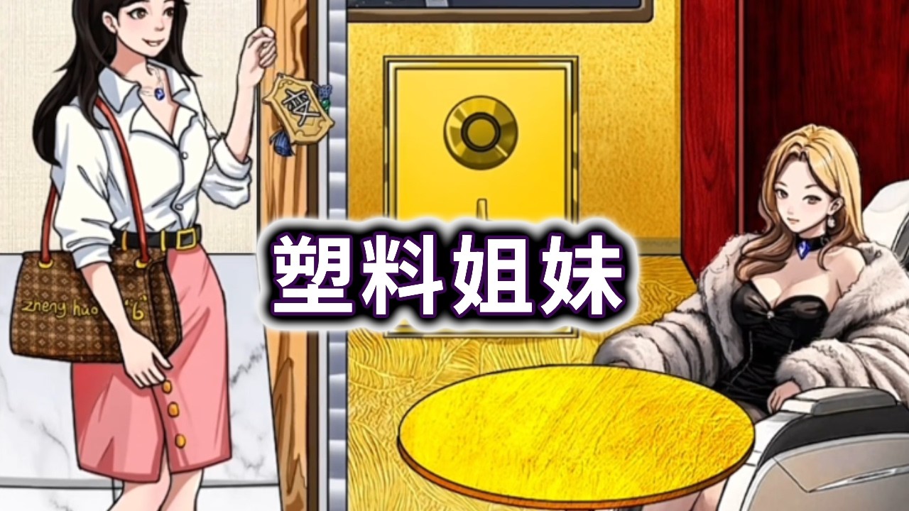 塑料姐妹，帮小姐姐打脸塑料姐妹，姐妹情太假了#小游戏 #休闲游戏 #脑洞大开【妮可游戏丫】