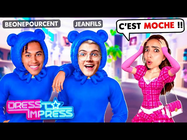 Je fais jouer des GARÇONS YOUTUBEURS à DRESS TO IMPRESS !
