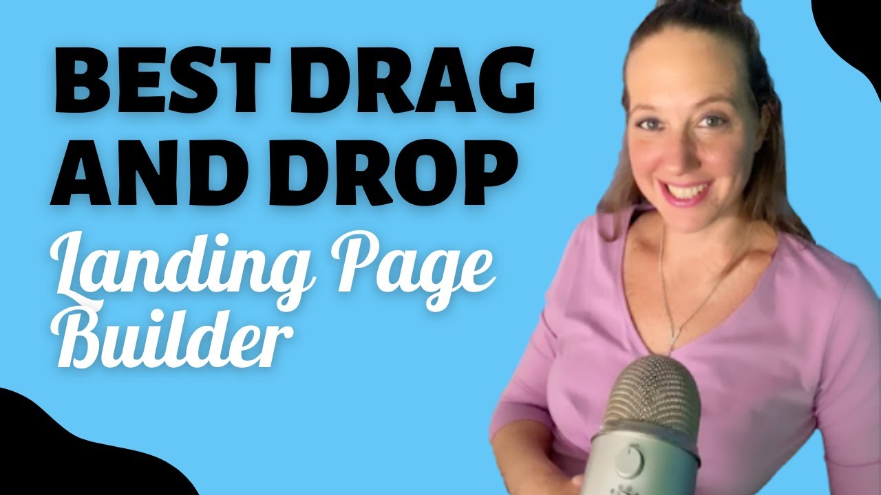 Image showcasing BEST Drag and Drop Landing Page Builder - AWeber Review - YouTube