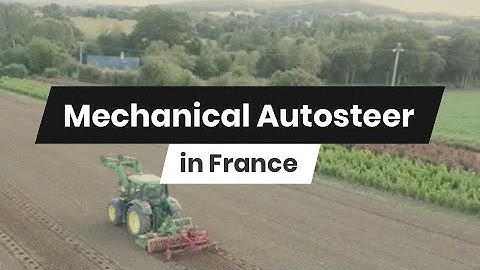 FieldBee Mechanical Autosteer in action