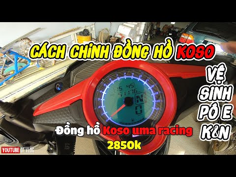 Video Cách chỉnh đồng hồ koso | Kiểm tra xe trước khi bào... - youtube