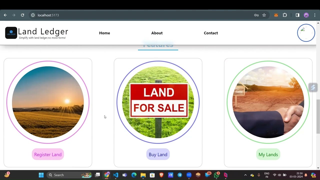 Blockchain powered land registration system (Land Ledger)