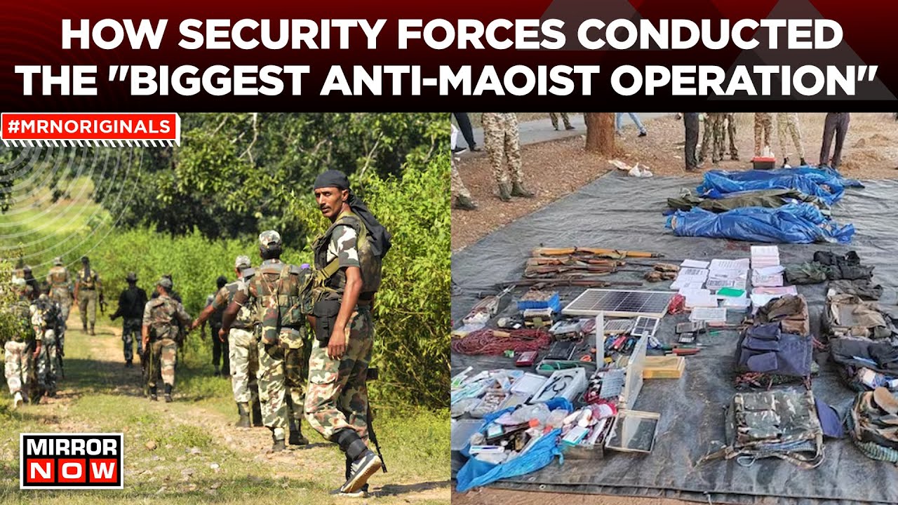 Watch | Video Shows Security Forces Conducting The "Biggest Anti-Maoist Operation" | English News