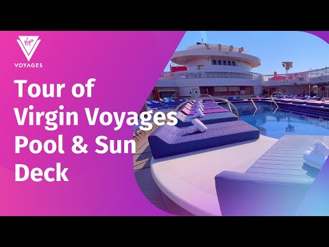 Explore the Luxurious Pool Deck and Open Air Areas on Resilient Lady by Virgin Voyages