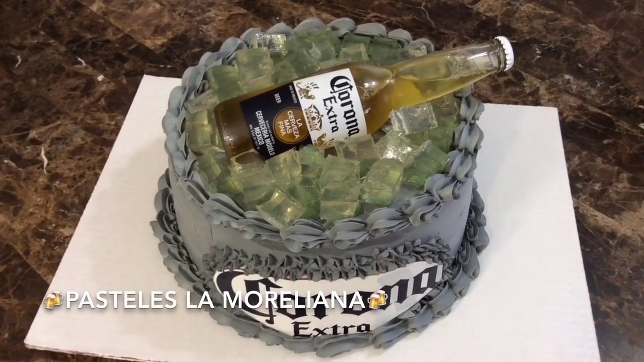 Pastel Decoracion Sencilla Para Papa De Cerveza Corona Youtube