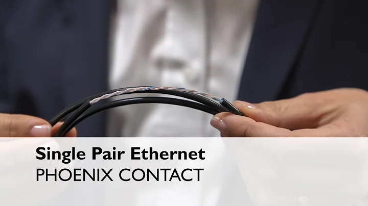 The key technology for the industrial Internet of Things: Single Pair Ethernet