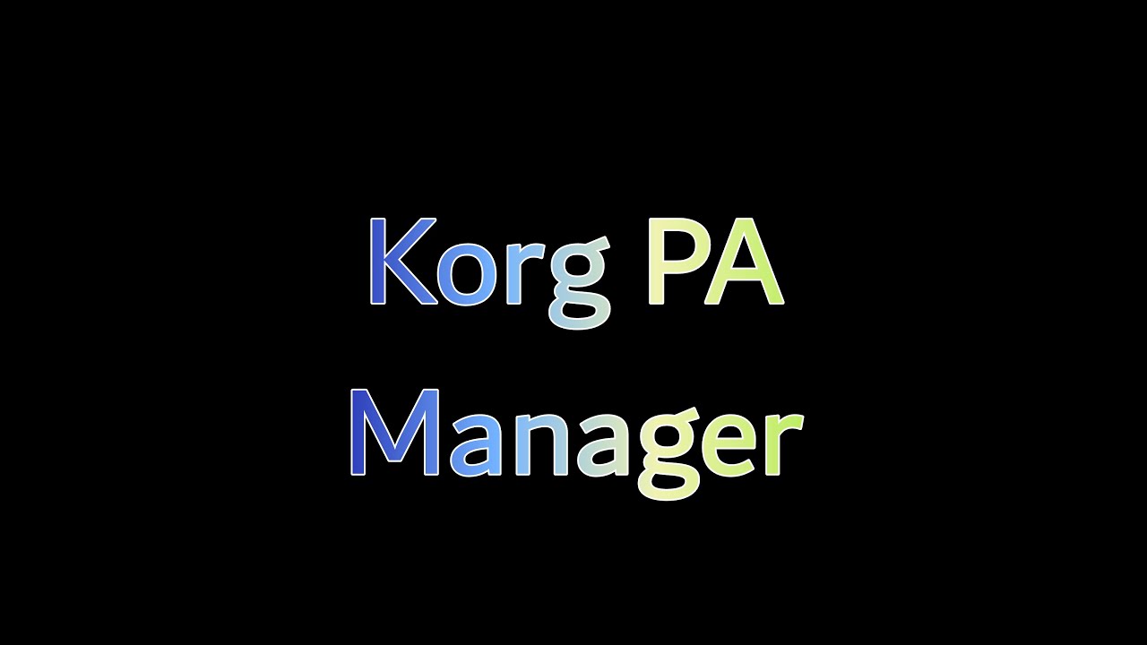 Pa v3 korg crack manager Korg Pa