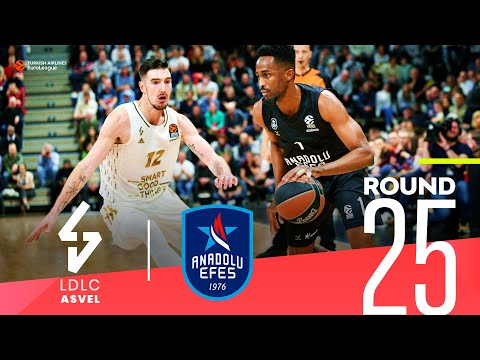 Clyburn's late heroics lift Efes over ASVEL! | Round 25, Highlights | Turkish Airlines EuroLeague