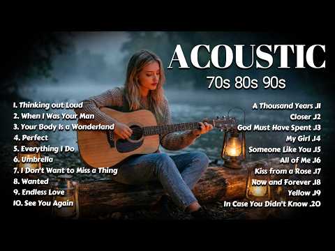 Best 70s 80s 90s Acoustic Love Songs | Most Relaxing Old School Romantic Ballads Playlist 🎸