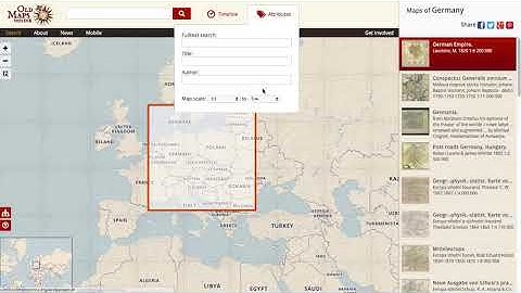 OldMapsOnline introduction