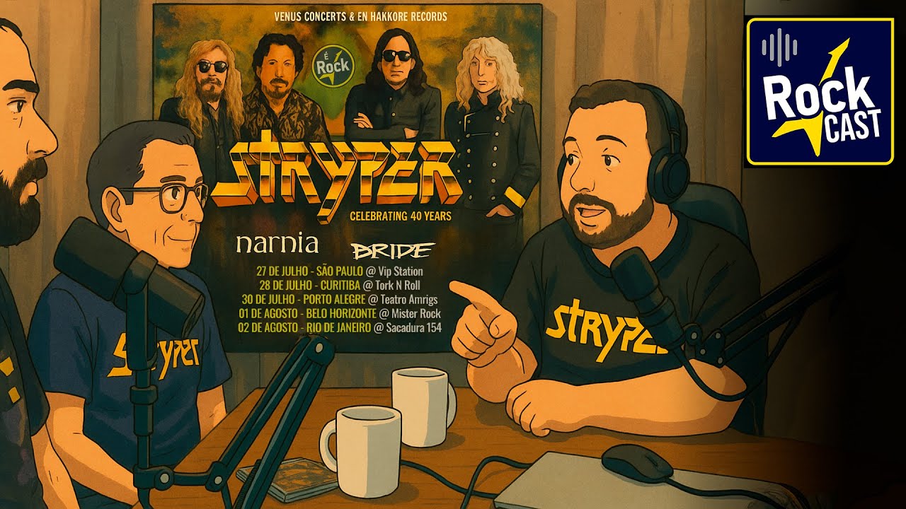 🎸🔥 Stryper, Bride e Narnia no Brasil! Tudo sobre a turnê histórica! 🇧🇷🤘 #RockCast