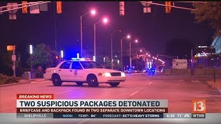 2 suspicious packages found in downtown Indianapolis; 1 detonated