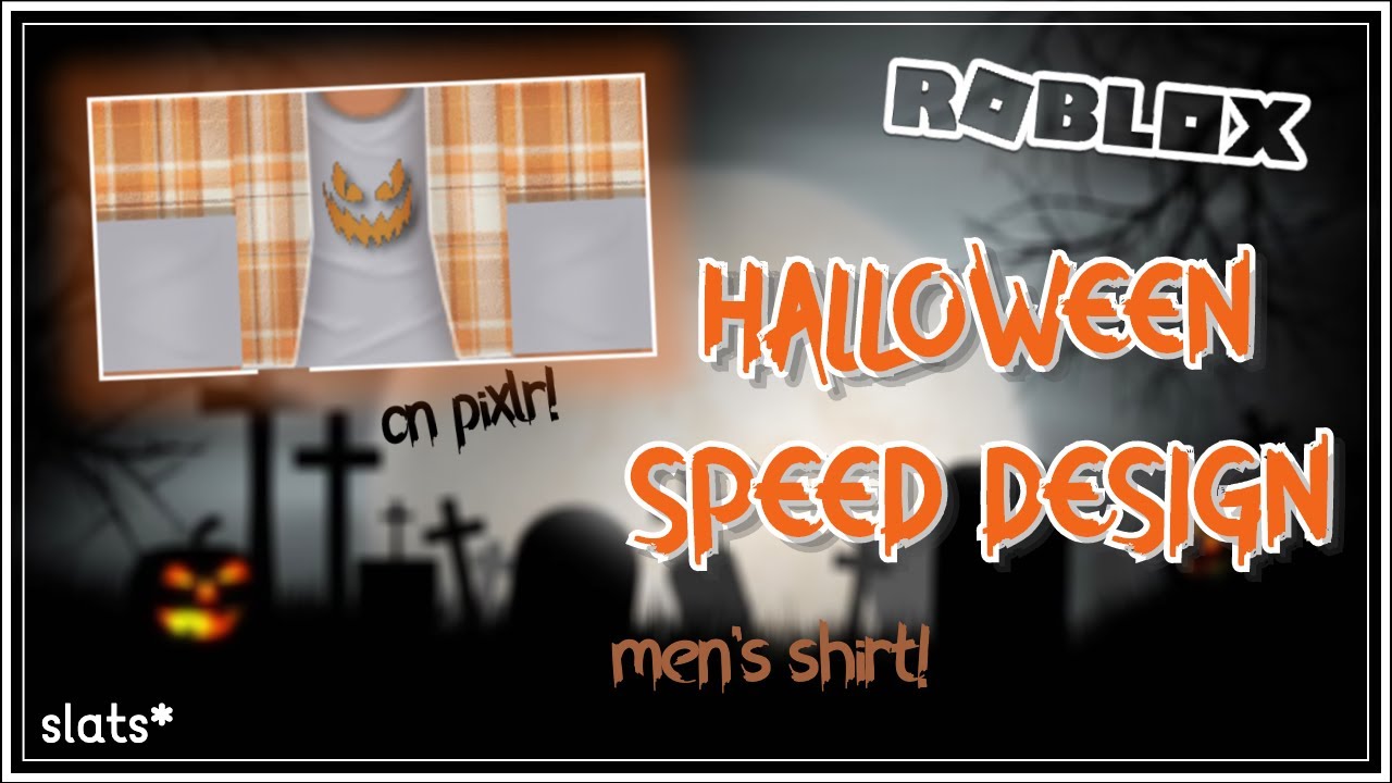 ROBLOX, HALLOWEEN 🧡 MEN'S SHIRT SPEED DESIGN