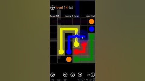 Flow Free - Bridges Pack 6 x 6 Level 14