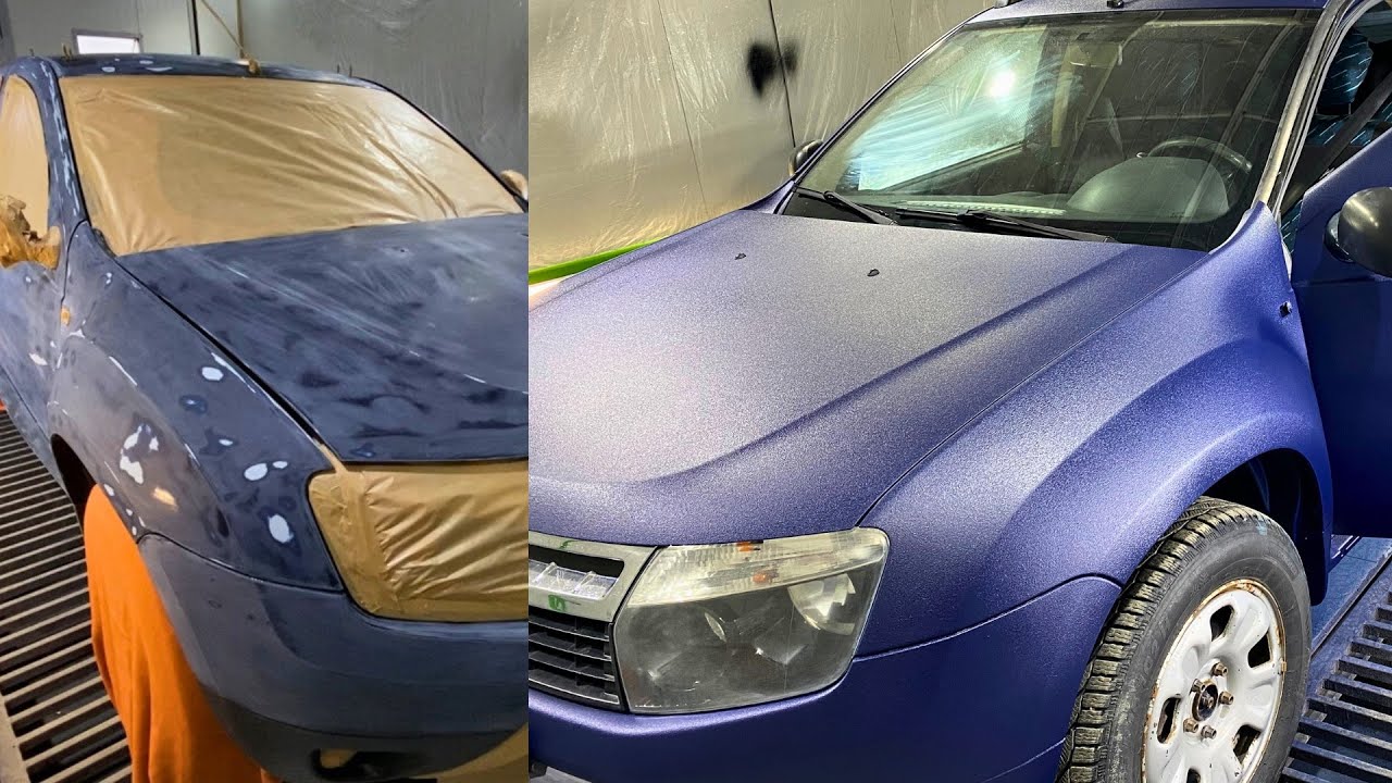 Dacia Duster, Vopsire Raptor Albastru, Painting Raptor