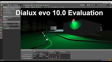 Dialux evo 10 Evaluation (RGB Light Scene)