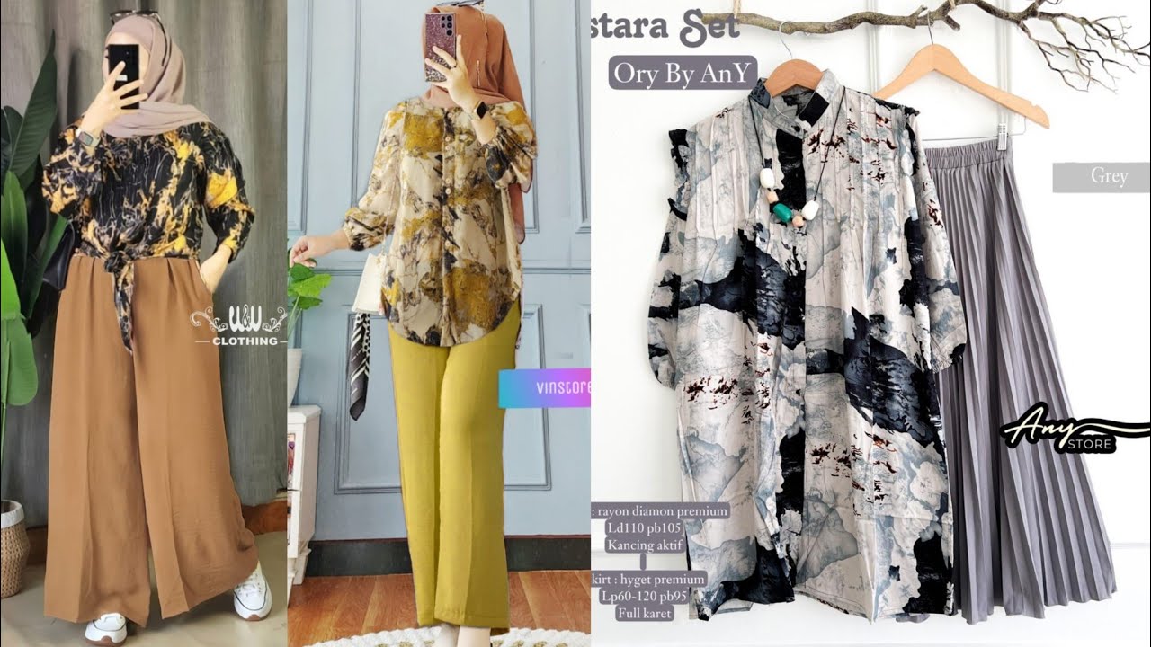BUNDA PASTI SUKA MODELNYA, Baju setelan wanita terbaru, Baju gamis terbaru 2023