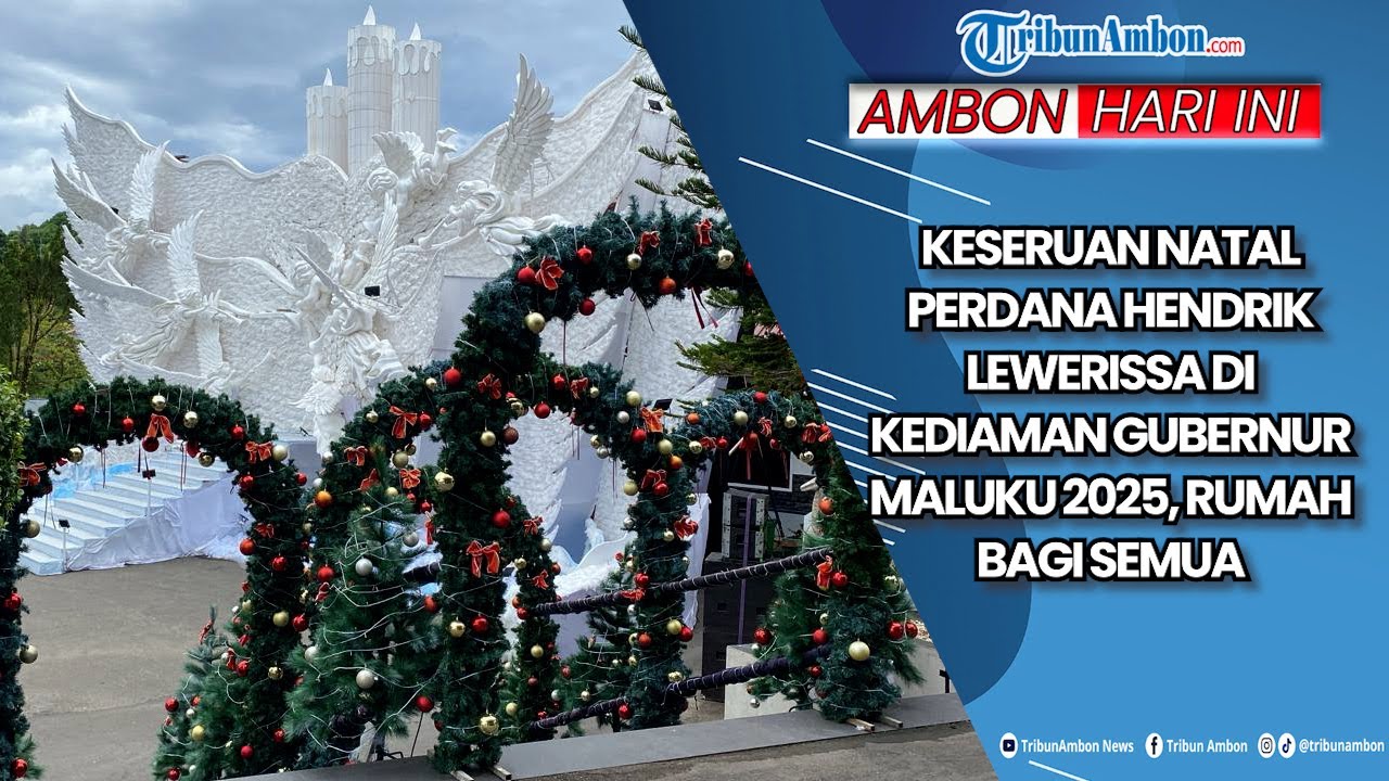 Keseruan Natal Perdana Hendrik Lewerissa di Kediaman Gubernur Maluku 2025, Rumah Bagi Semua